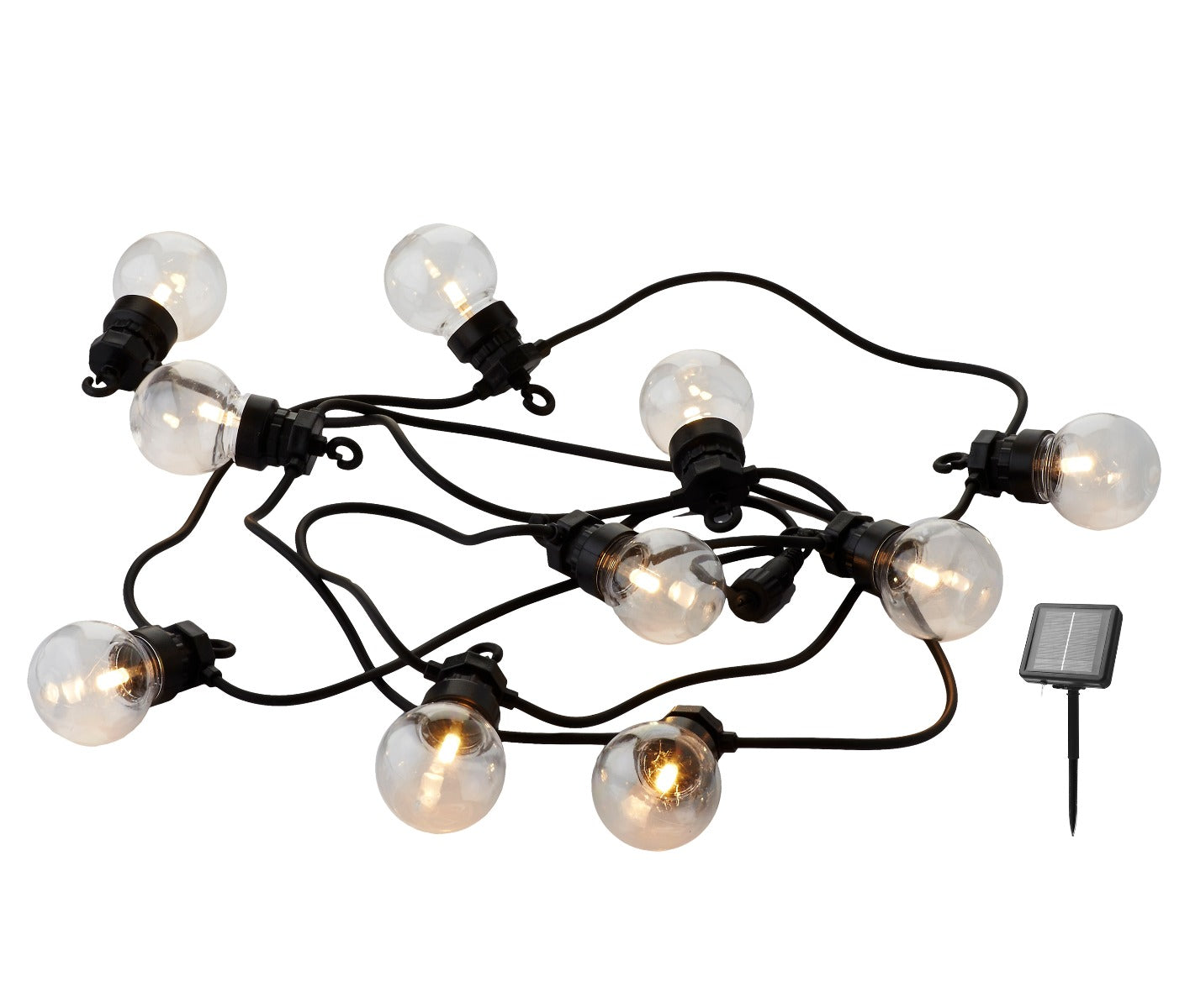 Sirius Lucas Solar lyskæde startsæt, klar - 10 LED pærer - Bahne